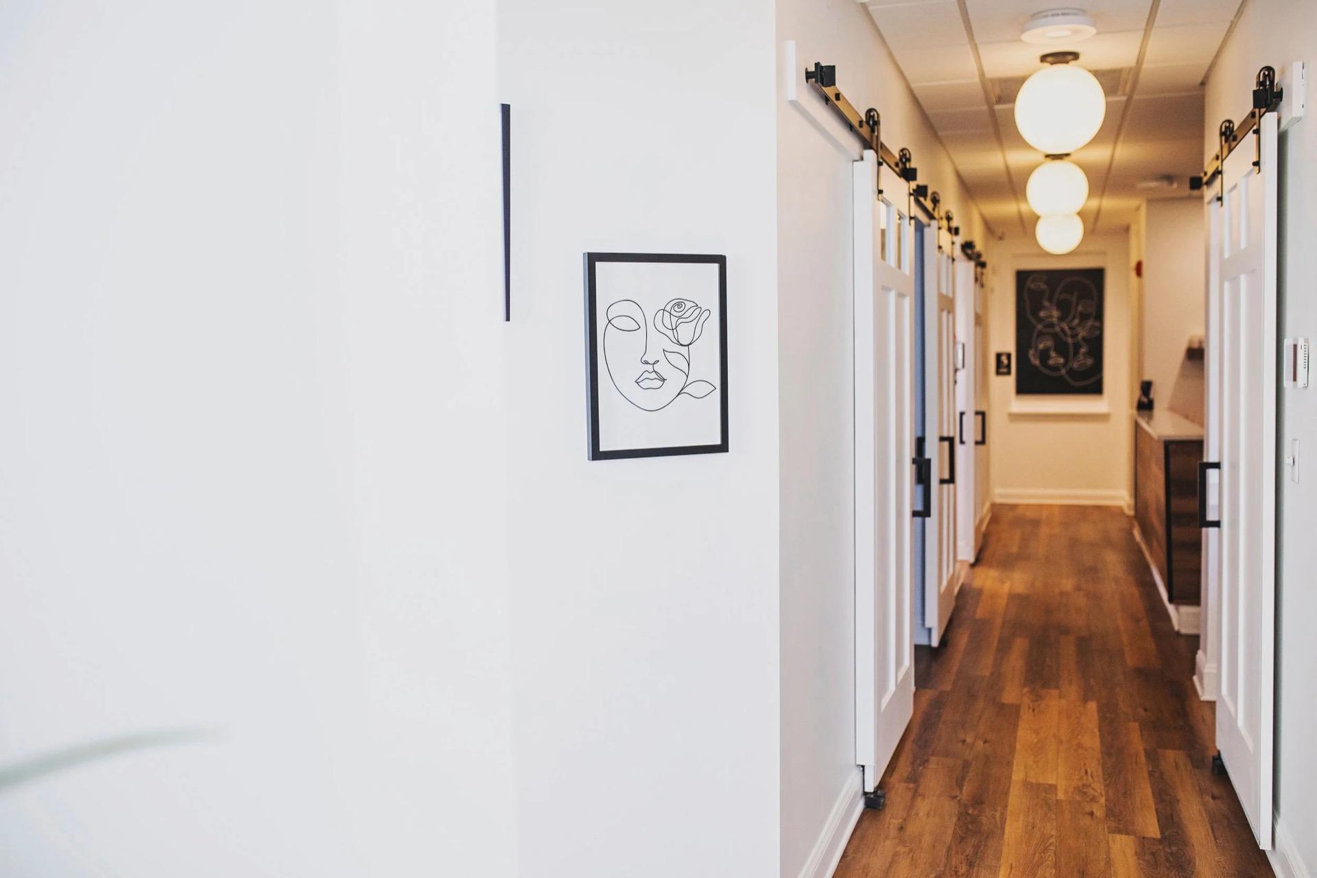 RW Dermatology treatment hallway